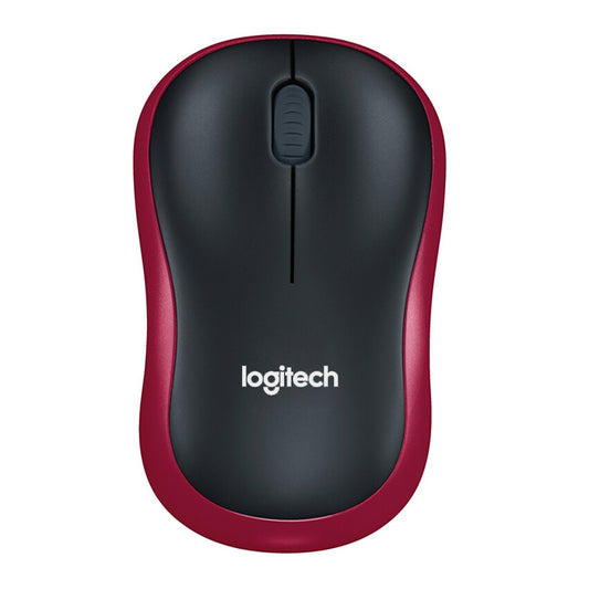 Logitech M186 Wireless Mouse Office Power Saving USB Laptop Desktop Computer Universal (Black Red) - Computer & Networking by Logitech | Online Shopping UK | buy2fix