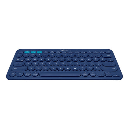 Logitech K380 Portable Multi-Device Wireless Bluetooth Keyboard (Blue) - Wireless Keyboard by Logitech | Online Shopping UK | buy2fix