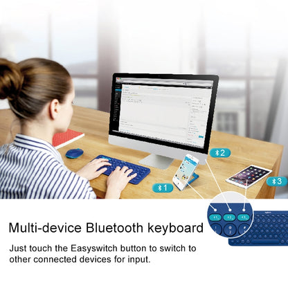 Logitech K380 Portable Multi-Device Wireless Bluetooth Keyboard (Red) - Wireless Keyboard by Logitech | Online Shopping UK | buy2fix