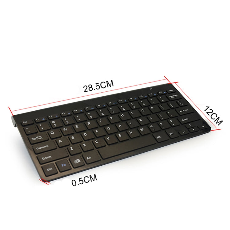 KM-909 2.4GHz Wireless Multimedia Keyboard + Wireless Optical Pen Mouse with USB Receiver Set for Computer PC Laptop, Random Pen Mouse Color Delivery(Black) - Wireless Keyboard by buy2fix | Online Shopping UK | buy2fix