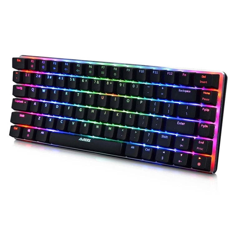 Ajazz 82 Keys Laptop Computer RGB Light Gaming Mechanical Keyboard (Black Blue Shaft) - Wired Keyboard by Ajazz | Online Shopping UK | buy2fix