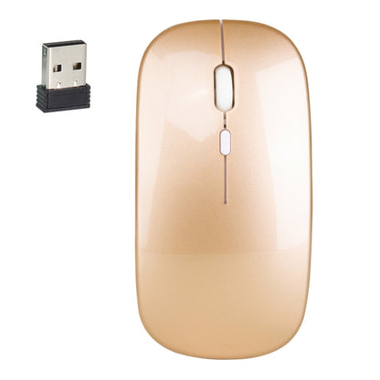 HXSJ M80 2.4GHz Wireless 1600DPI Three-speed Adjustable Optical Mute Mouse (Gold) - Computer & Networking by HXSJ | Online Shopping UK | buy2fix