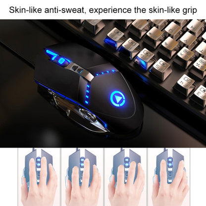 YINDIAO V2 Mechanical Feel Gaming Keyboard Mouse Set (White Ice Blue light) - Wired Keyboard by YINDIAO | Online Shopping UK | buy2fix