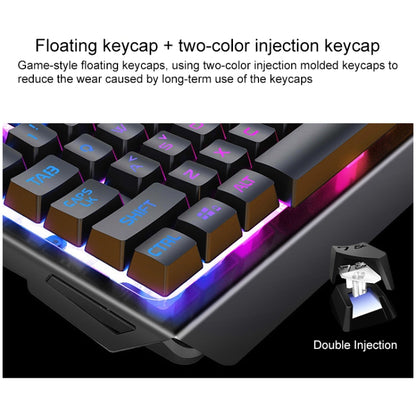 YINDIAO V2 Mechanical Feel Gaming Keyboard Mouse Set (White Ice Blue light) - Wired Keyboard by YINDIAO | Online Shopping UK | buy2fix