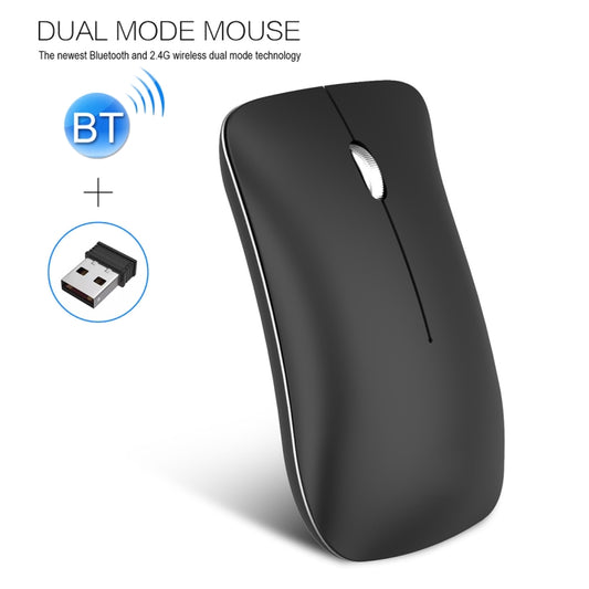HXSJ T23 Bluetooth + 2.4GHz Wireless Dual Modes 4-Keys 1600 DPI Adjustable Ergonomics Optical Mouse by HXSJ