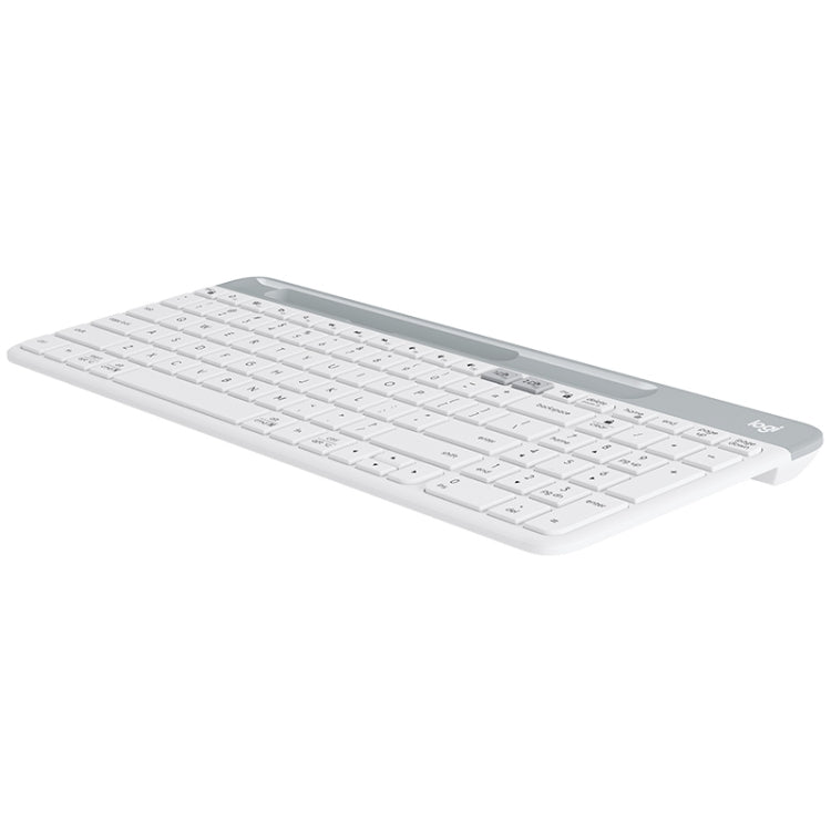 Logitech K580 Dual Modes Thin and Light Multi-device Wireless Keyboard with Phone Holder (White) - Wireless Keyboard by Logitech | Online Shopping UK | buy2fix