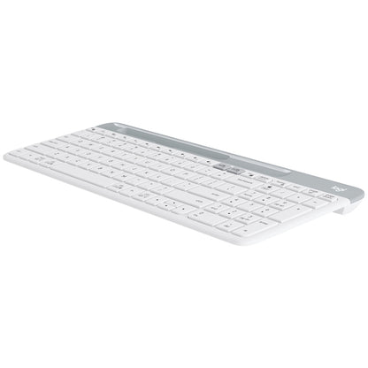 Logitech K580 Dual Modes Thin and Light Multi-device Wireless Keyboard with Phone Holder (White) - Wireless Keyboard by Logitech | Online Shopping UK | buy2fix