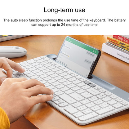 Logitech K580 Dual Modes Thin and Light Multi-device Wireless Keyboard with Phone Holder (White) - Computer & Networking by Logitech | Online Shopping UK | buy2fix