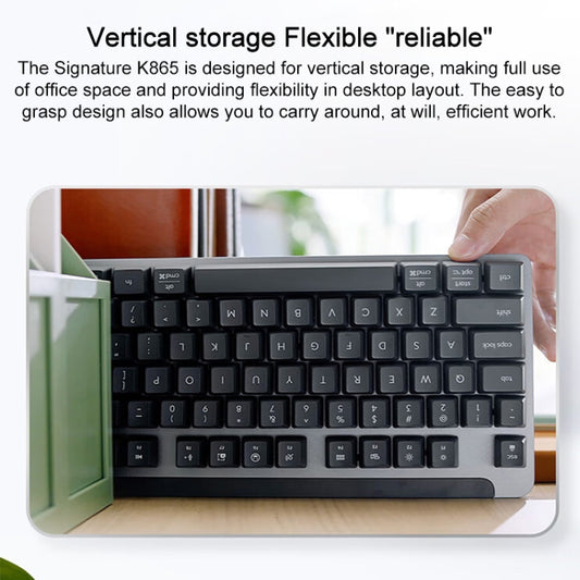 Logitech K865 104 Keys Wireless Bluetooth Mechanical Keyboard, Red Shaft (White) by Logitech