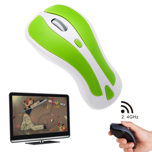 PR-01 6D Gyroscope Fly Air Mouse 2.4G USB Receiver 1600 DPI Wireless Optical Mouse for Computer PC Android Smart TV Box (Green + White) - Wireless Mice by buy2fix | Online Shopping UK | buy2fix