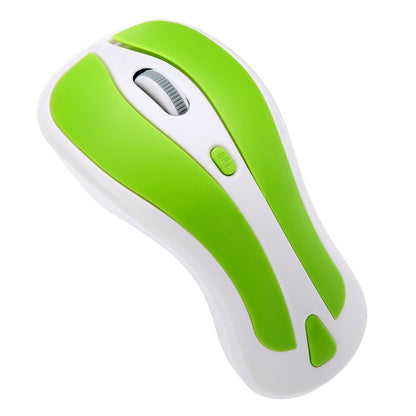 PR-01 6D Gyroscope Fly Air Mouse 2.4G USB Receiver 1600 DPI Wireless Optical Mouse for Computer PC Android Smart TV Box (Green + White) - Wireless Mice by buy2fix | Online Shopping UK | buy2fix