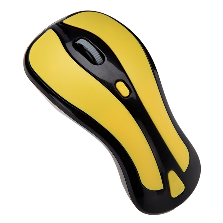 PR-01 6D Gyroscope Fly Air Mouse 2.4G USB Receiver 1600 DPI Wireless Optical Mouse for Computer PC Android Smart TV Box (Yellow + Black) - Wireless Mice by buy2fix | Online Shopping UK | buy2fix