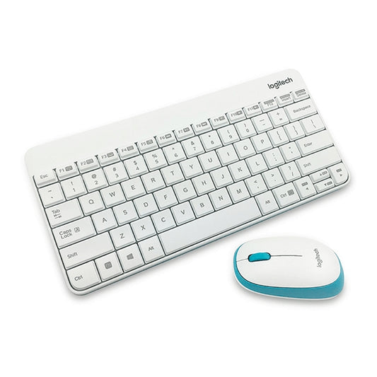 Logitech MK245 Nano Wireless Keyboard Mouse Set (White) by Logitech