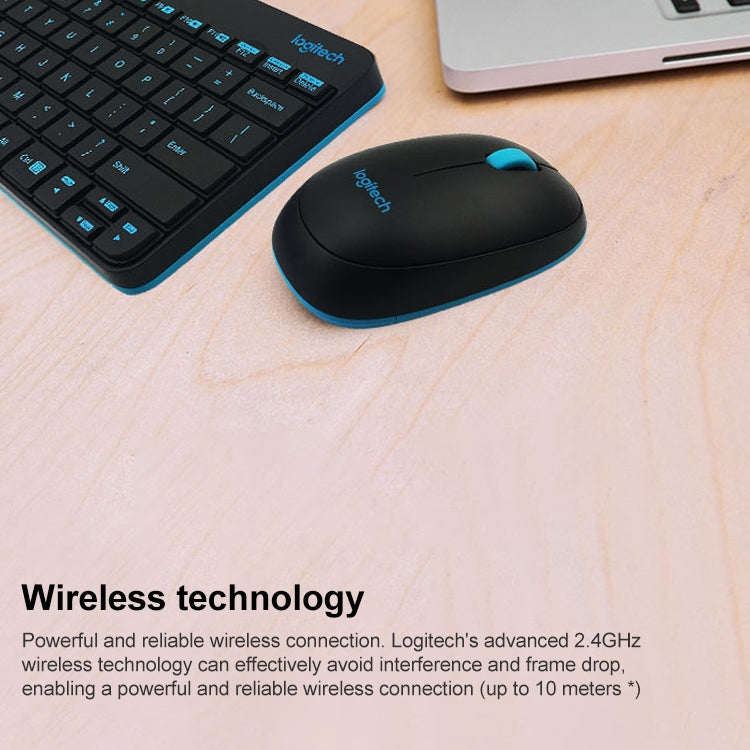 Logitech MK245 Nano Wireless Keyboard Mouse Set (Black) - Wireless Keyboard by Logitech | Online Shopping UK | buy2fix