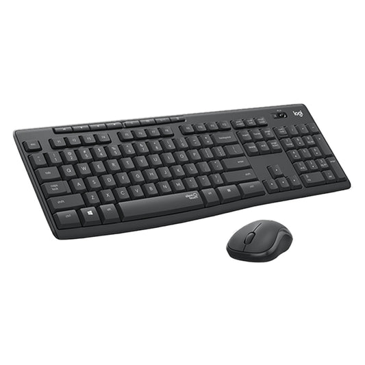 Logitech MK295 USB Wireless Silence Keyboard Mouse Set (Black) by Logitech