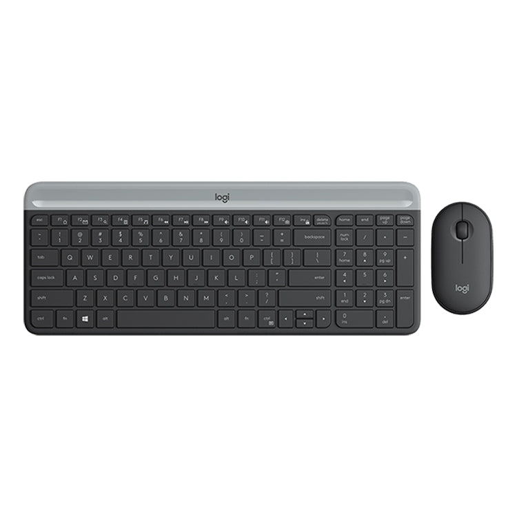 Logitech MK470 Wireless Silence Keyboard Mouse Set (Black) - Wireless Keyboard by Logitech | Online Shopping UK | buy2fix