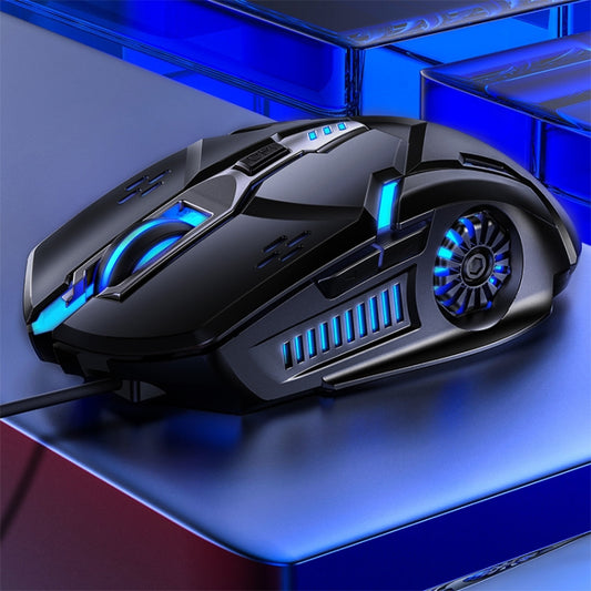 YINDIAO G5 3200DPI 4-modes Adjustable 6-keys RGB Light Wired Gaming Mouse (Black) by YINDIAO
