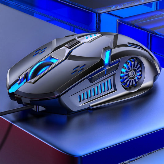 YINDIAO G5 3200DPI 4-modes Adjustable 6-keys RGB Light Wired Gaming Mouse (Grey) by YINDIAO