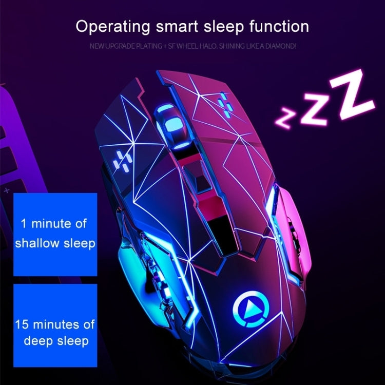 YINDIAO A4 2.4GHz 1600DPI 3-modes Adjustable Rechargeable Wireless Silent Gaming Mouse (Star Black) by buy2fix