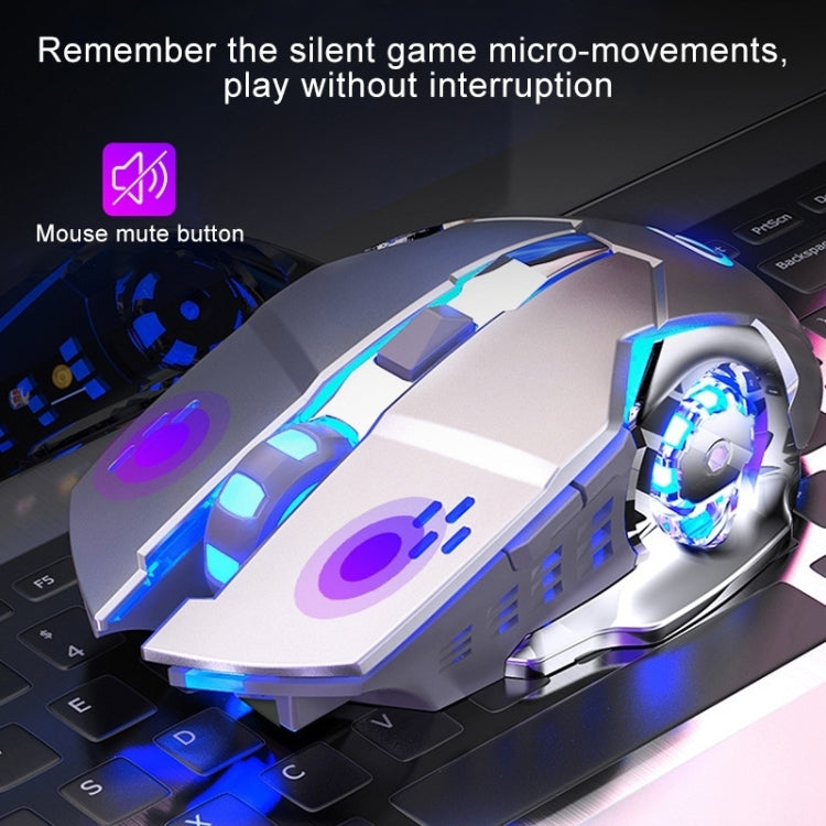 YINDIAO A4 2.4GHz 1600DPI 3-modes Adjustable Rechargeable Wireless Silent Gaming Mouse (Star Black) by buy2fix