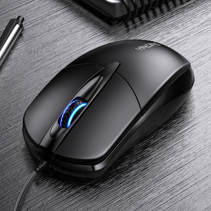 YINDIAO G2 1000DPI 3-keys RGB Light Wired Business Mouse (Black) - Computer & Networking by YINDIAO | Online Shopping UK | buy2fix