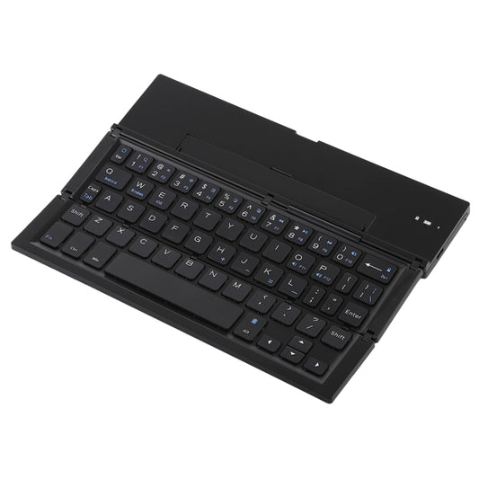 GK608 Ultra-thin Foldable Bluetooth V3.0 Keyboard, Built-in Holder, Support Android / iOS / Windows System (Black) by buy2fix