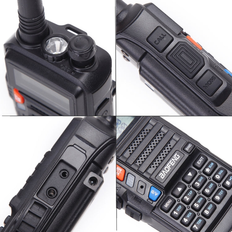 Baofeng BF-UV5R Plus S9 FM Interphone Handheld Walkie Talkie, US Plug (Black) by BAOFENG