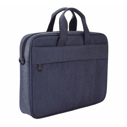 DJ03 Waterproof Anti-scratch Anti-theft One-shoulder Handbag for 15.6 inch Laptops, with Suitcase Belt(Navy Blue) - Computer & Networking by buy2fix | Online Shopping UK | buy2fix