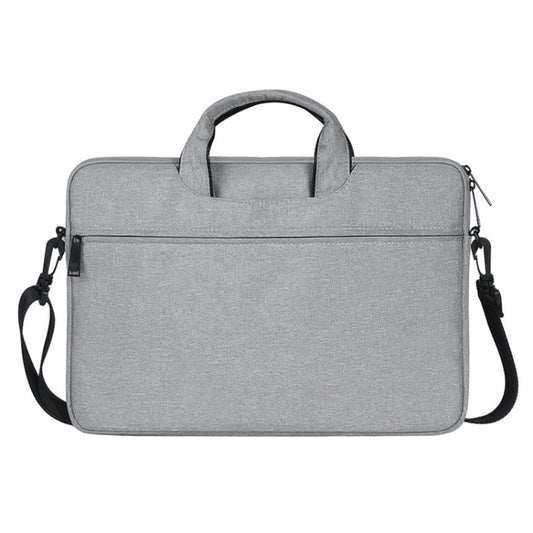 ST01S Waterproof Oxford Cloth Hidden Portable Strap One-shoulder Handbag for 14.1 inch Laptops(Light Grey) - 14.1 inch by buy2fix | Online Shopping UK | buy2fix