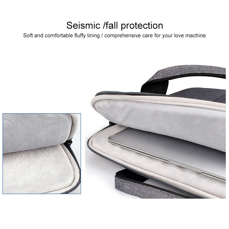 ST02S Waterproof Tear Resistance Hidden Portable Strap One-shoulder Handbag for 13.3 inch Laptops, with Suitcase Belt(Navy Blue) - Computer & Networking by buy2fix | Online Shopping UK | buy2fix