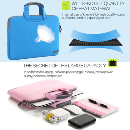 12 inch Portable Air Permeable Handheld Sleeve Bag for MacBook, Lenovo and other Laptops, Size:32x21x2cm(Pink) - 12.1 inch by buy2fix | Online Shopping UK | buy2fix