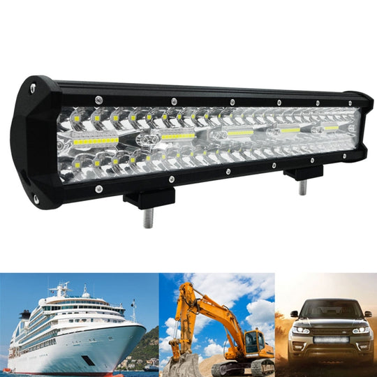 Bande lumineuse LED 15 pouces, 75W, 7500lm, 6000K, pour rénovation, véhicule tout-terrain, lampe de toit