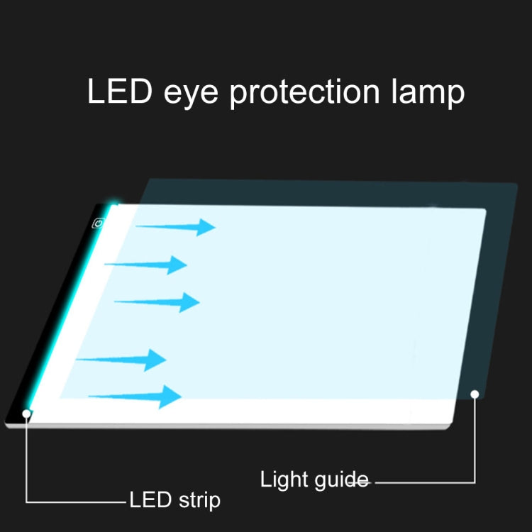 5W 5V LED Three Level of Brightness Dimmable A4 Acrylic Copy Boards Anime Sketch Drawing Sketchpad - Consumer Electronics by buy2fix | Online Shopping UK | buy2fix