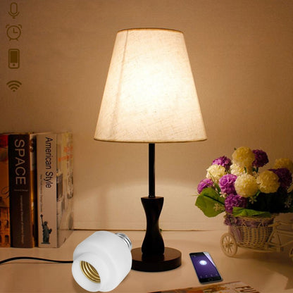 200W Max E27 APP Remote Control WiFi Smart Light Bulb Adapter Lamp Base Works with Alexa Echo & Google Home, AC 100-250V - Lamp Holders & Bases by buy2fix | Online Shopping UK | buy2fix