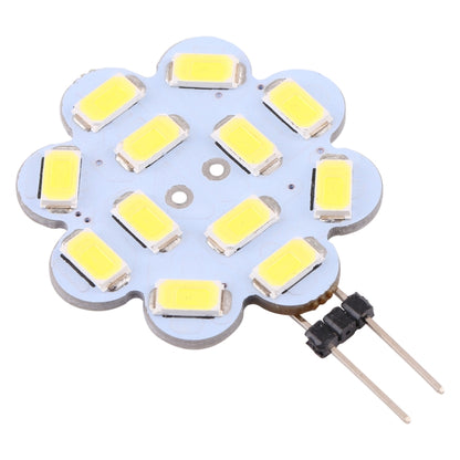 G4 12 LEDs SMD 5730 240LM 6000-6500K Plum Flower Shape Stepless Dimming Energy Saving Light Pin Base Lamp Bulb, DC 12V(White Light) - LED Light by buy2fix | Online Shopping UK | buy2fix