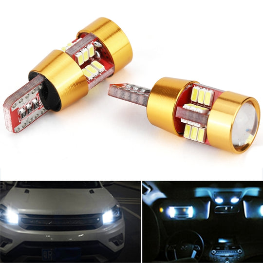 2 STÜCKE LED Glühbirne 6000 K Weiß Super Hell 168 2825 W5W T10 Decoder Ersatz, Für Auto Dome Map Side Marker Tür Courtesy Kennzeichenbeleuchtung(Gold)