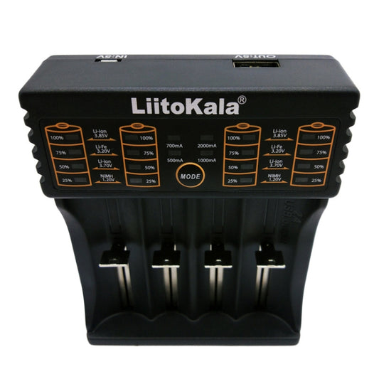 LiitoKala lii-402 4 In 1 Lithium Battery Charger for Li-ion IMR 18650, 18490, 18350, 17670, 17500, 16340(RCR123), 14500, 10440 by buy2fix