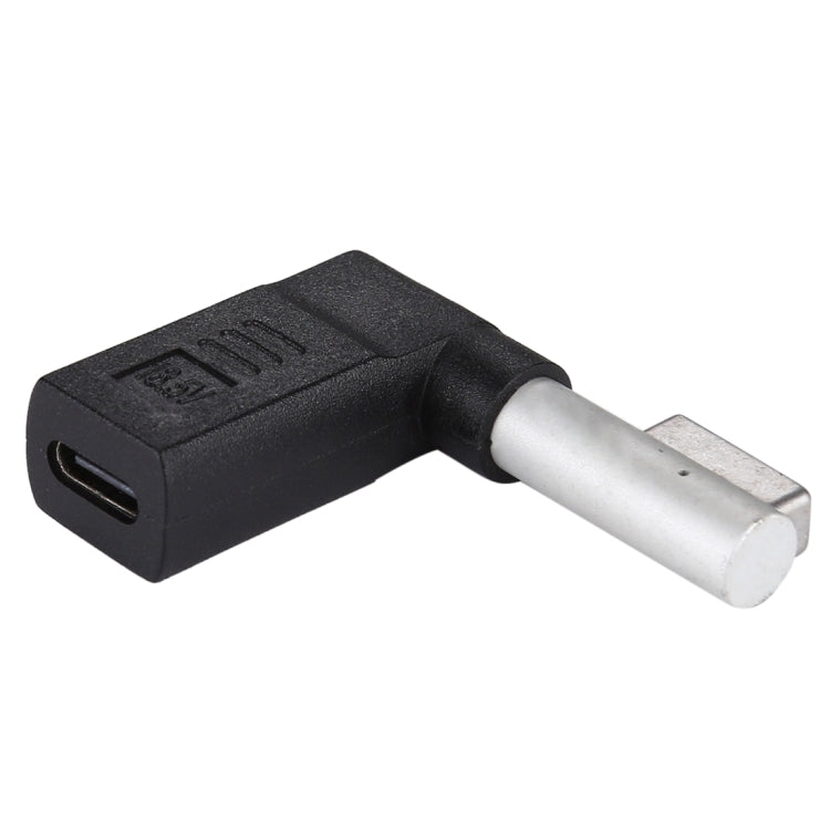 USB-C / Type-C Female to 5 Pin MagSafe 1 (L-Shaped) Male Charge Adapter (Black) by buy2fix