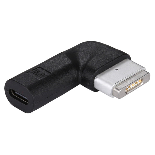 USB-C / Type-C Female to 5 Pin MagSafe 2 (T-Shaped) Male Charge Adapter(Black) - Cable & Adapter by buy2fix | Online Shopping UK | buy2fix