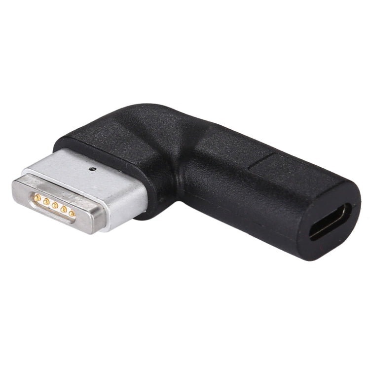 USB-C / Type-C Female to 5 Pin MagSafe 2 (T-Shaped) Male Charge Adapter(Black) - Cable & Adapter by buy2fix | Online Shopping UK | buy2fix