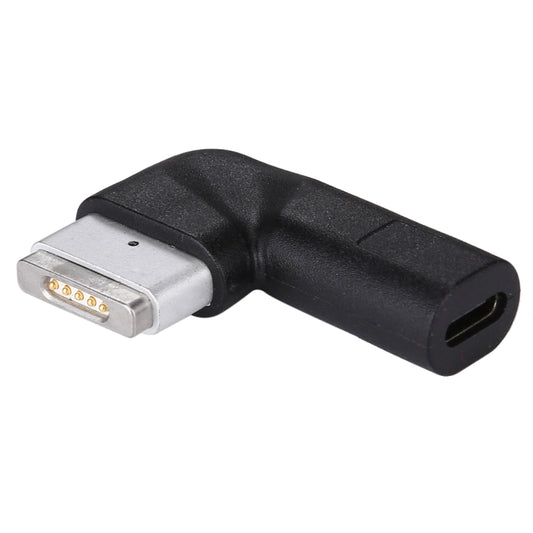 USB-C / Type-C Female to 5 Pin MagSafe 2 (T-Shaped) Male Charge Adapter(Black) by buy2fix
