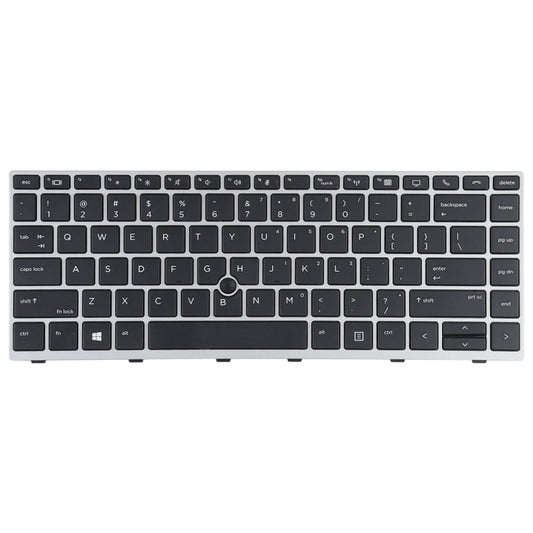 For HP Elitebook 840 G5 846 G5 745 G5 US Version Keyboard with Pointing Stick (Silver) by buy2fix