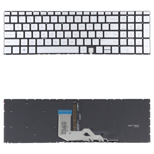 For HP Envy X360 15-ED 15-ED0008CA 15-ED0023DX US Version Keyboard with RGB Backlight (Silver) - Computer & Networking by buy2fix | Online Shopping UK | buy2fix