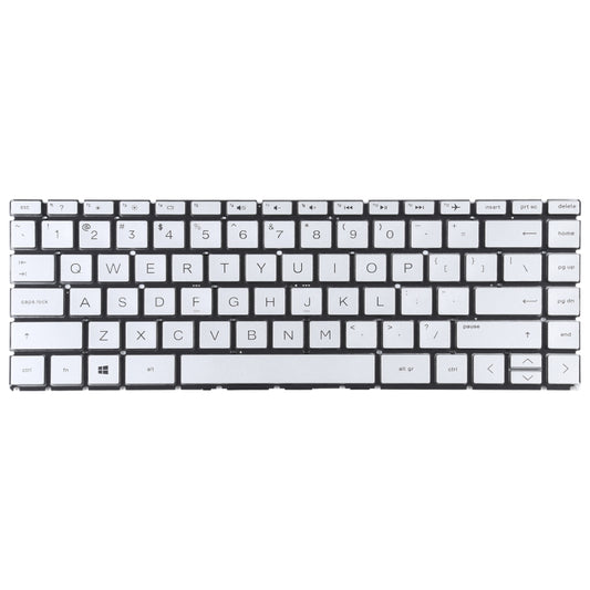 For HP Pavilion x360 14-CK 14-CD 14-CE 14-CM 14-DG US Version Keyboard (Silver) by buy2fix