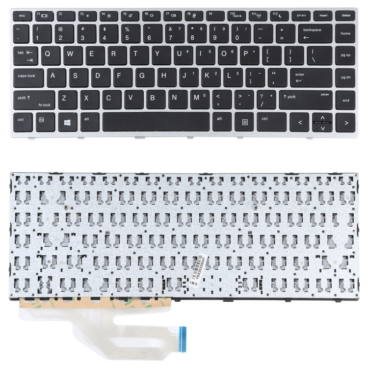 For HP Probook 430 G5 440 G45 445 G5 US Version Keyboard (Silver) - Computer & Networking by buy2fix | Online Shopping UK | buy2fix