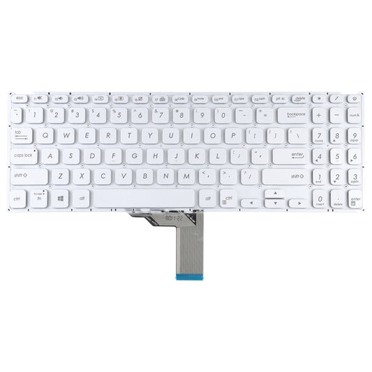For Asus Vivobook X512 X512D X512DA X512F X512FA X512U US Version Keyboard with Backlight (Silver) by buy2fix