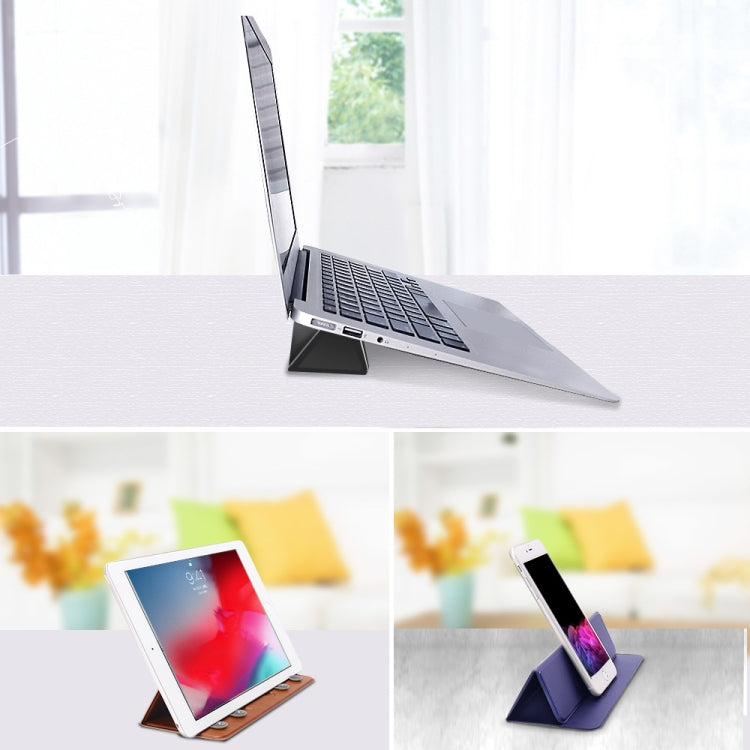 Multi-function Portable Ultrathin Foldable Heat Dissipation Mobile Phone Desktop Holder Laptop Stand (Black) - Computer & Networking by buy2fix | Online Shopping UK | buy2fix