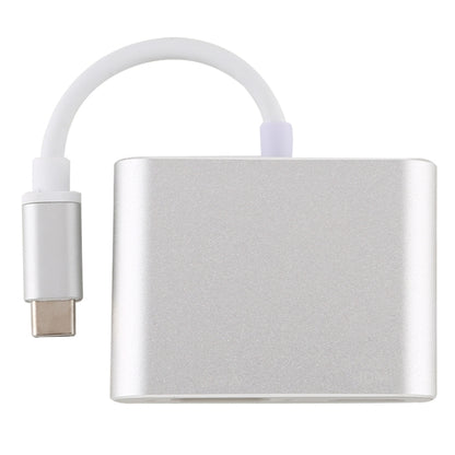 4 in 1 USB / Type-C to 4K HDMI + VGA + USB 3.0 Interface Multifunction Adapter by buy2fix