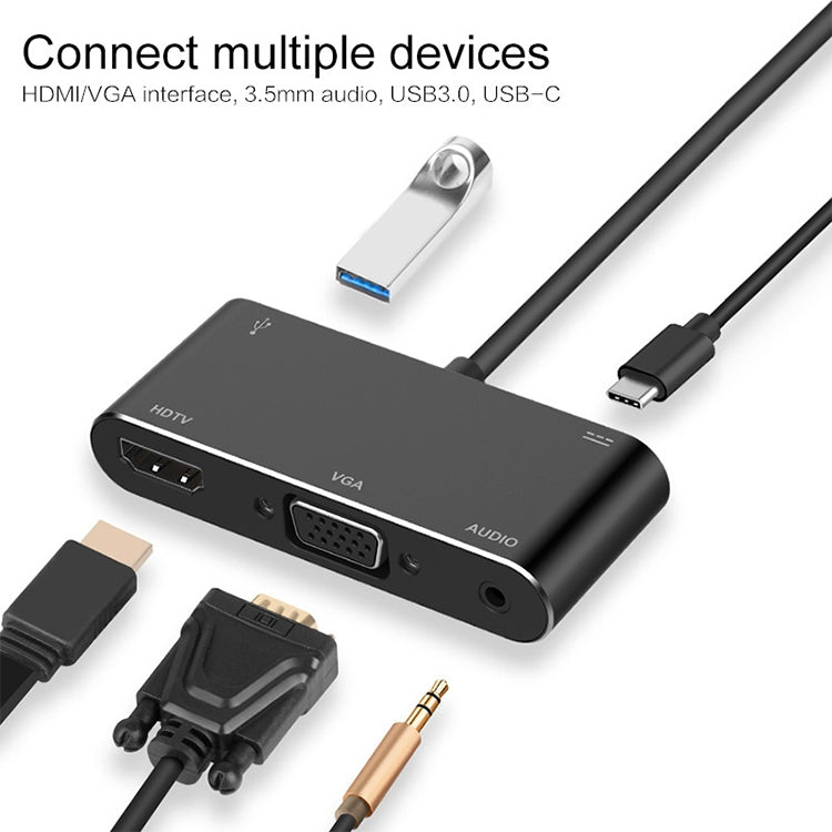 USB-C / Type-C to HDMI /VGA /USB 3.0 /PD Converter -  by buy2fix | Online Shopping UK | buy2fix