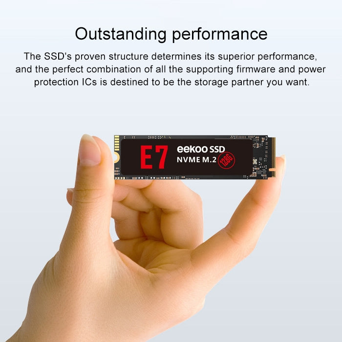 eekoo E7 NVME M.2 128GB PCI-E Interface Solid State Drive for Desktops / Laptops - External Solid State Drives by eekoo | Online Shopping UK | buy2fix